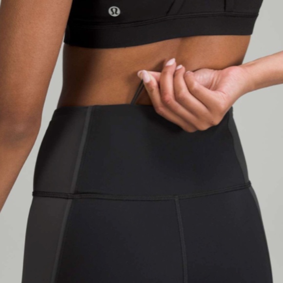 Lululemon Hike to Swim Bra & Short 6" Set - Black/Graphite Grey/Graphite Grey -2 - Picture 4 of 16